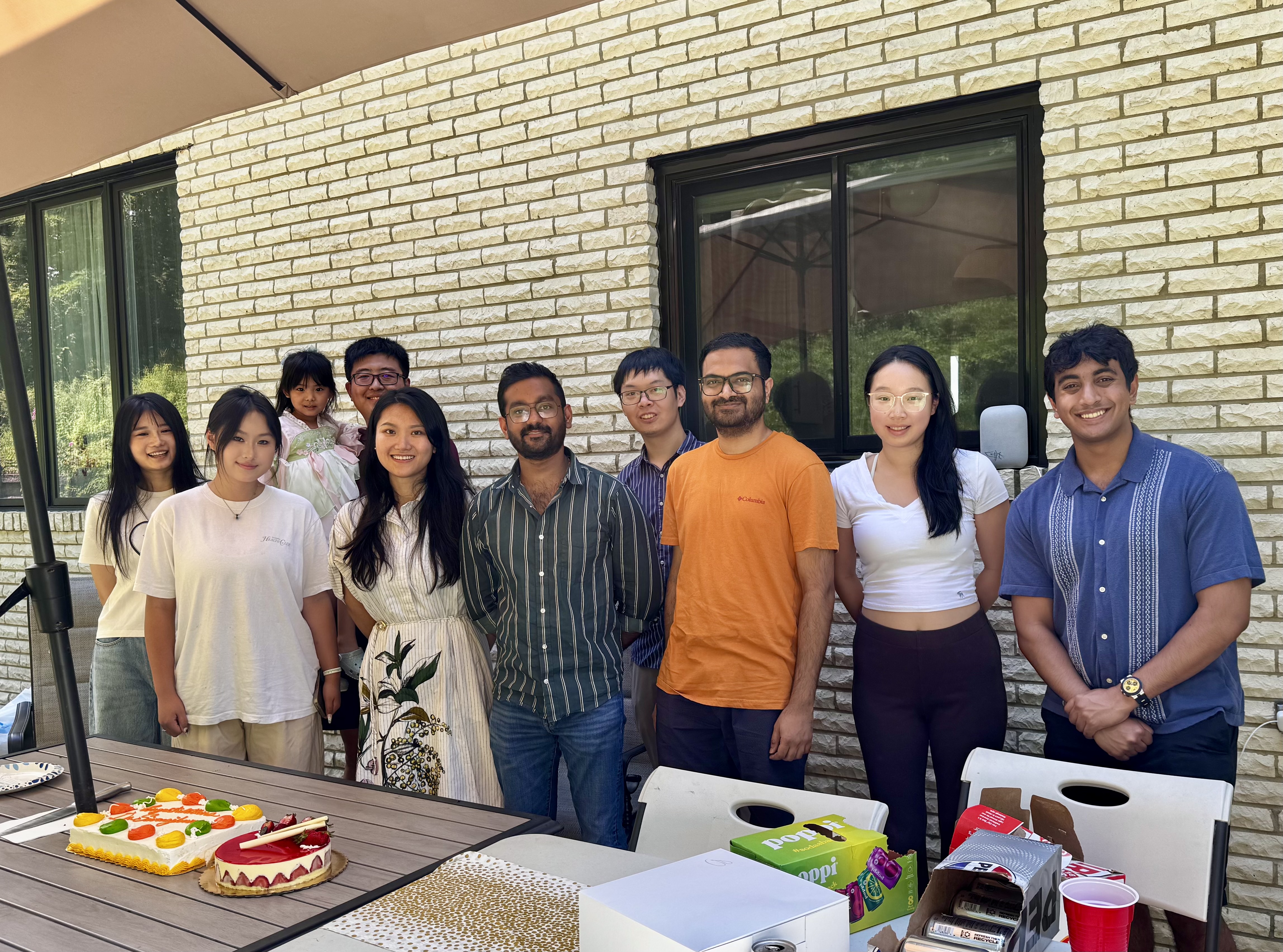 Our Lab at the BBQ Party for Celebrating Sonish's Graduation